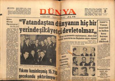 Dünya Gazetesi - 3 Aralık 1965 - İbrahim Şevki Atasagun Senato Başkanı Seçildi GZ110991 - 1