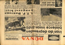 Dünya Gazetesi 3 Eylül 1962 - İranda Depremden Binlerce İnsan Öldü GZ68014 - 1