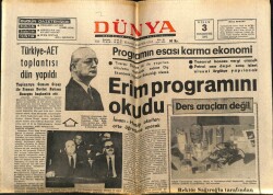 Dünya Gazetesi 3 Nisan 1971 - Erol Büyükburç Kendini Eleştirdi GZ68329 - 1