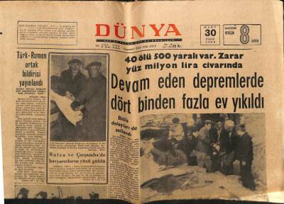 Dünya Gazetesi 30 Mart 1969 - Türk-Rumen Ortak Bildirisi Yayınlandı GZ80571 - 1