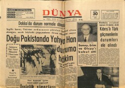 Dünya Gazetesi 30 Mart 1971 - İşsizlik Sigortası İhdas Edilecek GZ68337 - 1