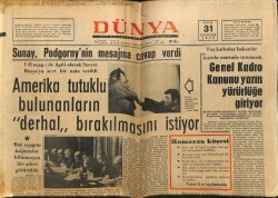 Dünya Gazetesi 31 Ekim 1970 - Mediha Şen Sahneyi Seçti GZ68274 - 1