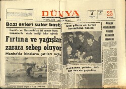 Dünya Gazetesi 4 Aralık 1969 - Doğu Türkistanlılar, Hür Dünyadan İlgi Bekliyorlar - Türkan Şoray, Cüneyt Arkın'dan Tokat Yedi GZ150965 - 1