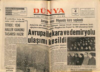 Dünya Gazetesi 4 Mart 1971 - Türkan Şoray`ın Artık 7 Kocası Var - Hippi Fatma Haziran`da Çevriliyor, Fatma Girik GZ79758 - 1