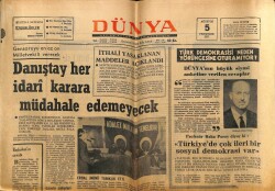 Dünya Gazetesi 5 Ağustos 1971 - Erdal İnönü Sıkıyönetimde Tanıklık Yaptı GZ59925 - 1