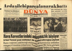 Dünya Gazetesi 5 Aralık 1962 - Arda Şilebi Parçalanarak Battı GZ68017 - 2