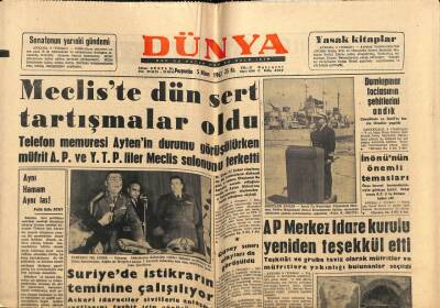 Dünya Gazetesi 5 Nisan 1962 - Richard Button Liz Taylor İçin Karısından Boşanmıyacak GZ81073 - 1