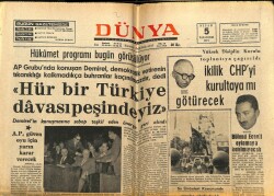 Dünya Gazetesi 5 Nisan 1971 - İkilik CHPyi Kurultaya mı Götürecek GZ68326 - 1