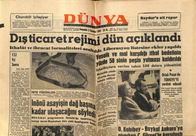 Dünya Gazetesi 5 Temmuz 1962 - Cezayirde İç Savaş Tehlikesi Belirdi GZ59900 - 1