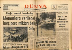Dünya Gazetesi 6 Aralık 1970 - Keban Ve Gökçekaya 1973 Haziranda Bitirilmelidir GZ68141 - 1