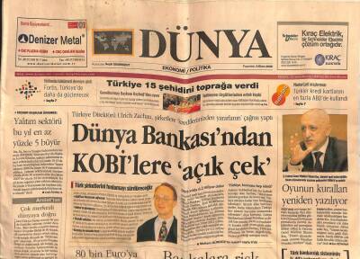 Dünya Gazetesi 6 Ekim 2008 - ABDde Toyotanın da Satışları Erozyona Uğradı GZ98984 - 1