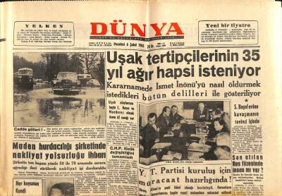 Dünya Gazetesi 6 Şubat 1961 - Santa Maria Macerasının Akisleri GZ87204 - 1