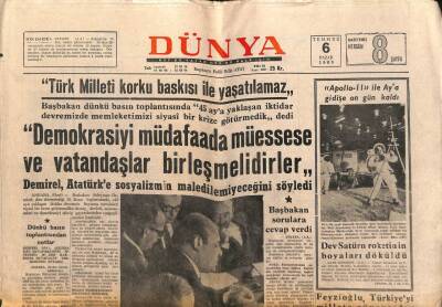 Dünya Gazetesi - 6 Temmuz 1969 - Satürn Roketinin Boyaları Döküldü GZ110980 - 1