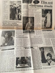 Dünya Gazetesi 6 Temmuz 1972 - İnönücüler Savaşlarını Sürdürüyor - Türkan Şoray Elazığ'da Çekilen Cemo'nun Bir Sahnesinde GZ147973 - 2
