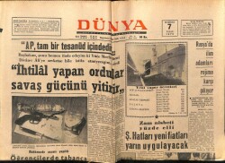 Dünya Gazetesi 7 Haziran 1970 - Başbakan İhtilal Yapan Ordular Savaş Gücünü Yitirir GZ66179 - 1