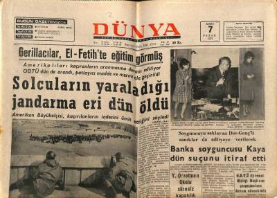 Dünya Gazetesi 7 Mart 1971 - İnönü, Demokratik Rejim Dışında Çözüm Kabul Etmiyoruz GZ79755 - 1