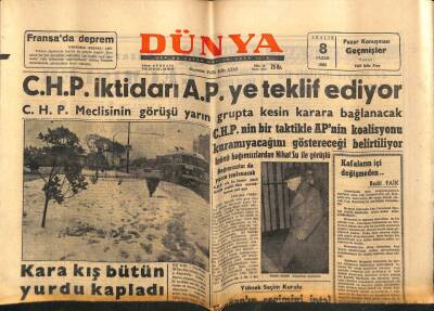 Dünya Gazetesi 8 Aralık 1963 - Avni Doğan İsnatların İsbatını İstedi GZ80750 - 1