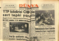 Dünya Gazetesi 8 Mart 1963 - YTP Bildirisi CHPde Sert Tepki Yarattı GZ61114 - 2