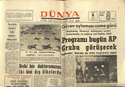 Dünya Gazetesi 8 Mart 1970 - On iki Bin Doktorumuzun İki Bini Yurt Dışında GZ66996 - 2
