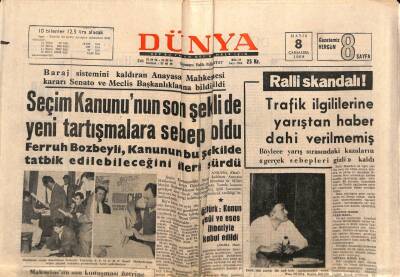Dünya Gazetesi 8 Mayıs 1968 - M. Ali Clay 5 Yıl Hapis Yatacak GZ76086 - 1