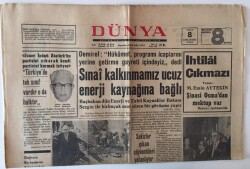 Dünya Gazetesi 8 Nisan 1967 - İsmet İnönü Atatürkün Partisini Yıkarak Kendi Partisini Kurmak İstiyor GZ13022 - 1