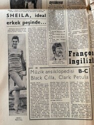 Dünya Gazetesi 8 Nisan 1967 - Sheila, İdeal Erkek Peşinde - Kennedy Cinayetini Takip Eden 10 Cinayet GZ149340 - 2