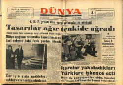 Dünya Gazetesi 8 Şubat 1964 - Rumlar Yakaladıkları Türklere İşkence Etti GZ68157 - 2