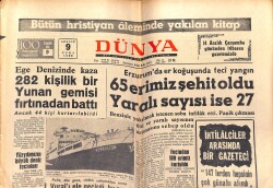 Dünya Gazetesi 9 Aralık 1966 - Galatasaray'da Turgay Ve Metin Yok - Sophia Loren'in Babası Kızını Dava Etti - Zeki Müren'in İmzalı Resmi GZ151044 - 1