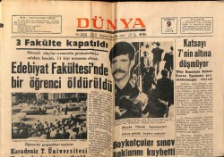 Dünya Gazetesi 9 Haziran 1970 - Libyada Amerikan Üssünün Boşaltılması İşi Sona Eriyor GZ66205 - 1