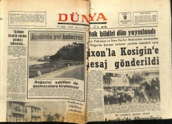 Dünya Gazetesi 9 Mayıs 1970 - Amerikada Öğrencilerin Gösterileri Devam Ediyor GZ66189 - 2