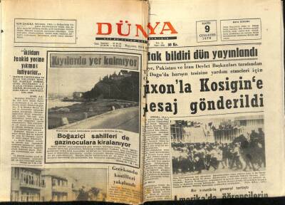 Dünya Gazetesi 9 Mayıs 1970 - Amerikada Öğrencilerin Gösterileri Devam Ediyor GZ66189 - 1
