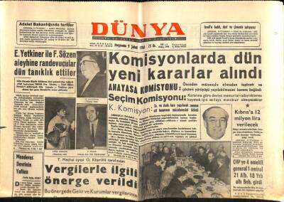 Dünya Gazetesi 9 Şubat 1961 - Sputnikten Rusça Sözler Duyuldu GZ87206 - 1
