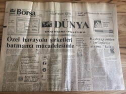 Dünya Gazetesi Ekonomi Politika Eki 11 Kasım 1991 - Süleyman Demirelin Hükümeti Kurma Turları Bugün Başlıyor GZ72695 - 1