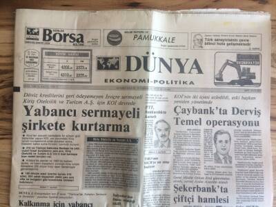 Dünya Gazetesi Ekonomi Politika Eki 12 Haziran 1991 - Türkiye Ortadoğuda Anahtar Rolü Oynayacak GZ72673 - 2