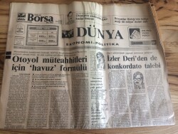 Dünya Gazetesi Ekonomi Politika Eki 14 Kasım 1991 - PUİS , Petrol Ürünlerine Zam Yapılmasına Karşı GZ72700 - 2