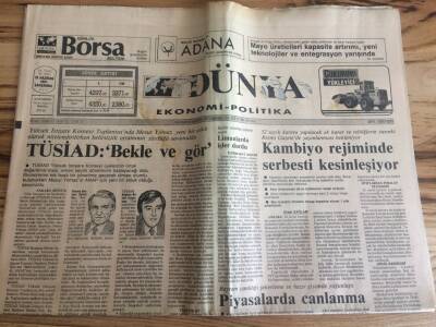 Dünya Gazetesi Ekonomi Politika Eki 19 Haziran 1991 - PEM , Sovyetlerde 1056 Konut Yapacak GZ72694 - 1