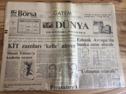 Dünya Gazetesi Ekonomi Politika Eki 19 Kasım 1991 - Giyim Sanayiinin Devleri İstanbulda GZ72705 - 2