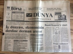 Dünya Gazetesi Ekonomi Politika Eki 24 Nisan 1992 - Aydın Tekstilin 200 Milyara İhtiyacı Var GZ72681 - 1