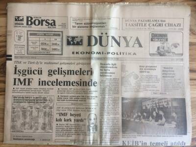 Dünya Gazetesi Ekonomi Politika Eki 4 Şubat 1992 - Sağradan KEİBe Mağazalar Zinciri GZ72676 - 2