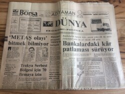 Dünya Gazetesi Ekonomi Politika Eki 4 Temmuz 1991 - Adıyamanda Turizm Yatırımları Artıyor GZ72703 - 2