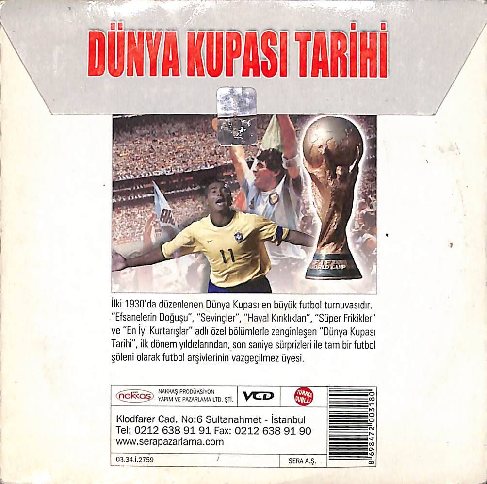 Dünya Kupası Tarihi VCD Film VCD26697 - 2