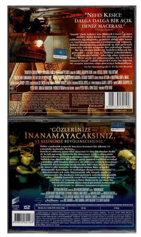Dünyanın Uzak Ucu Aynalı Maske - 2 Adet VCD Film VCD430 - 2