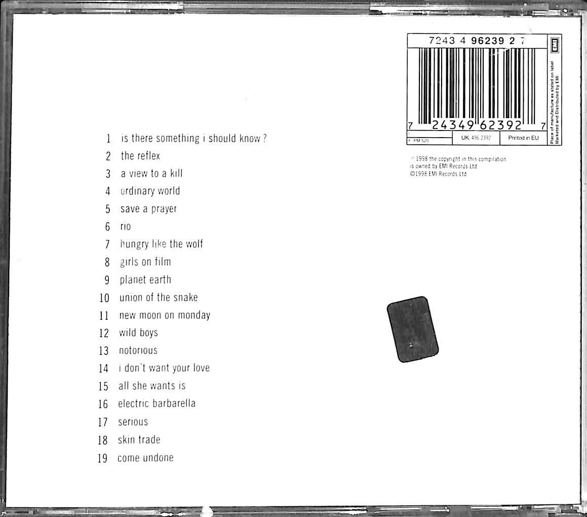 Duran Duran - Greatest CD (İkinci El) CD4408 - 2