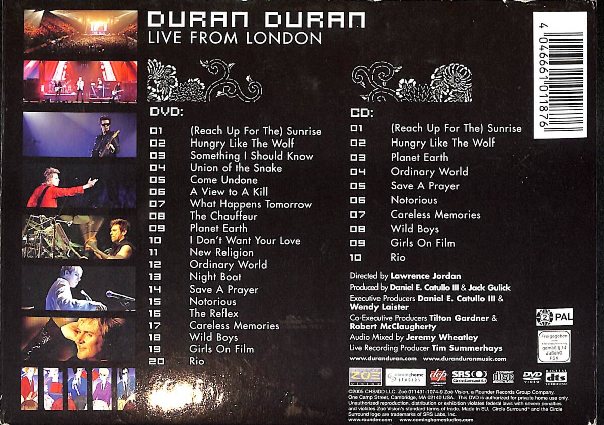Duran Duran - Live From London CD (İkinci El-Açıklamayı Okuyunuz) DVD2719 - 3