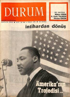 Durum Haftalık Dergi Sayı183 11 Nisan 1968 Amerikanın Trajedisi NDR38361 - 1