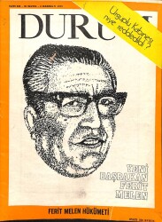 Durum Haftalık Dergi Sayı358 6 Haziran 1972 Ürguplu Kabinesi Niye Reddedildi NDR38352 - Gökçekoleksiyon