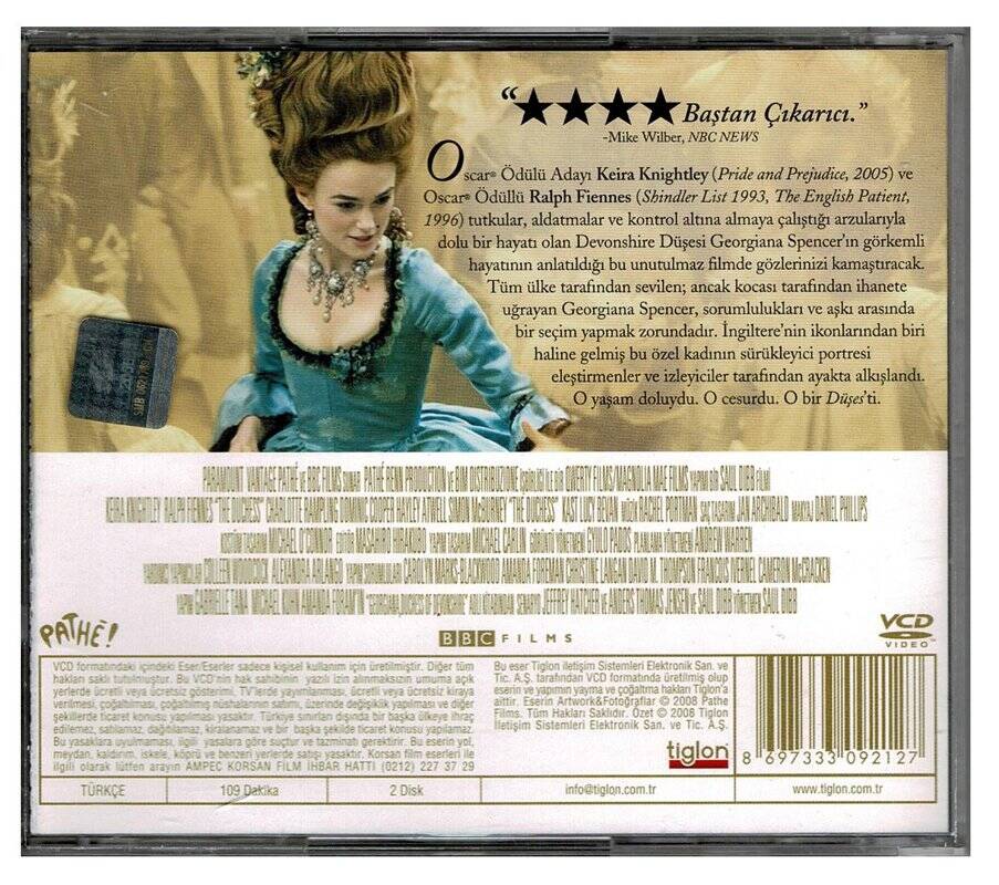 Düşes - The Duchess VCD Film VCD286 - 2