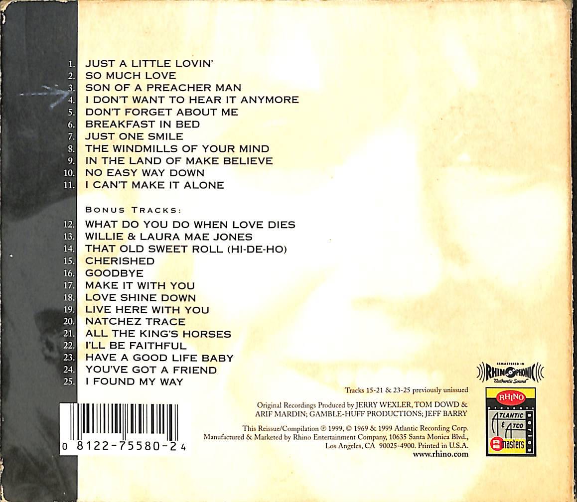 Dusty Springfield - Dusty In Memphis CD (İkinci El) CD4507 - 3