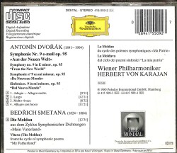 Dvořák / Symphonie Nr. 9 & Smetana / Die Moldau - Wiener Philharmoniker, Herbert von Karajan CD (İkinci El) CD4661 - 2