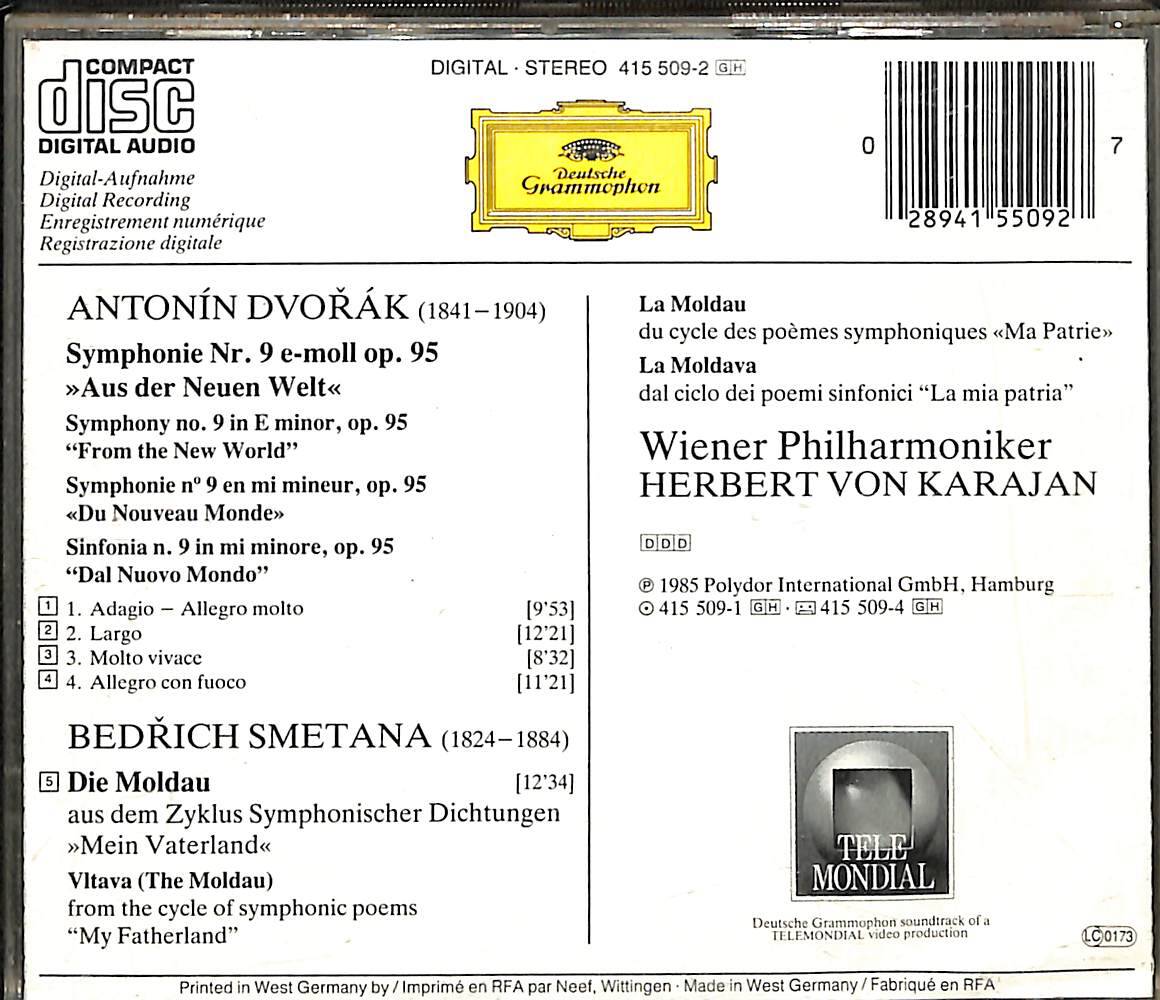 Dvořák / Symphonie Nr. 9 & Smetana / Die Moldau - Wiener Philharmoniker, Herbert von Karajan CD (İkinci El) CD4661 - 2